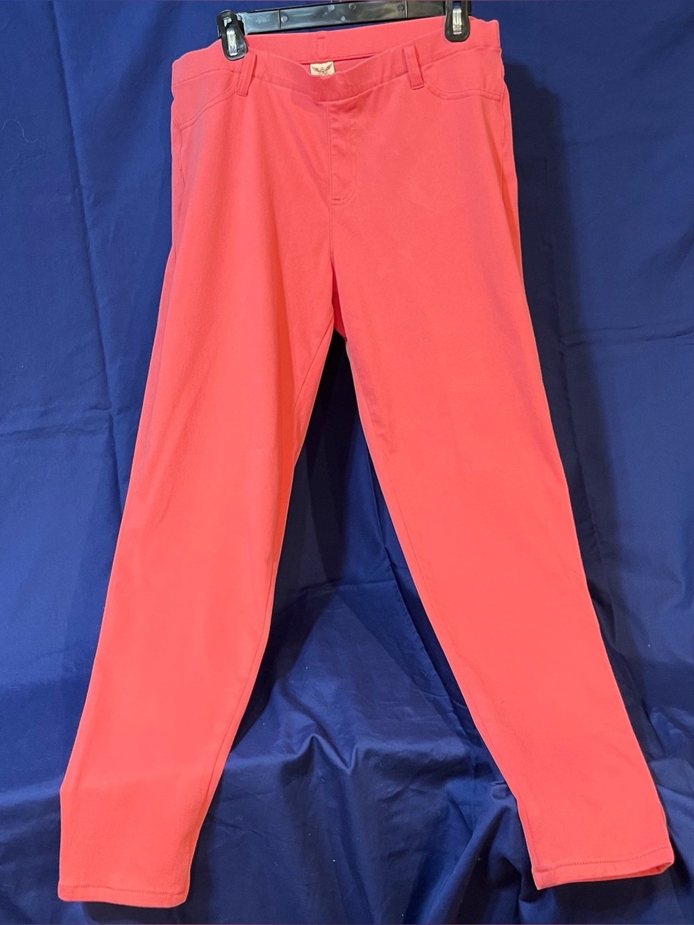 Women’s 🩷 Faded Glory XL 16-18 Coral Pink Stretch Jeggings Skinny Pants